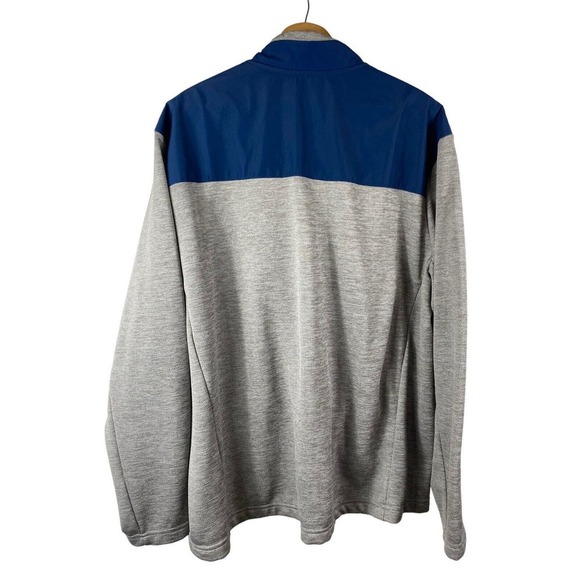 Orvis Bonded Mesh Full Zip Jacket XXL 2XL Gray Blue Warm Knit Fleece Lined - Picture 5 of 13